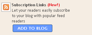 Subscription Links widget