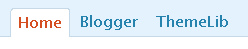 Wordpress Admin blogger template - Top nav