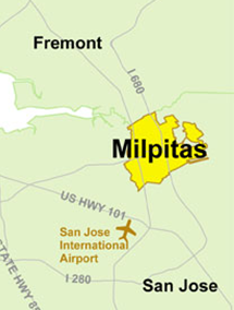 Milpitas map
