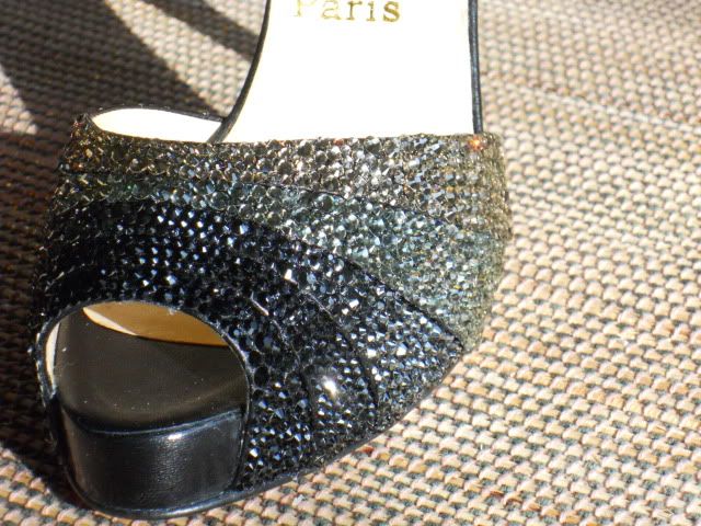 Tips For My First DIY BLING SHOES wedding bling shoes 004