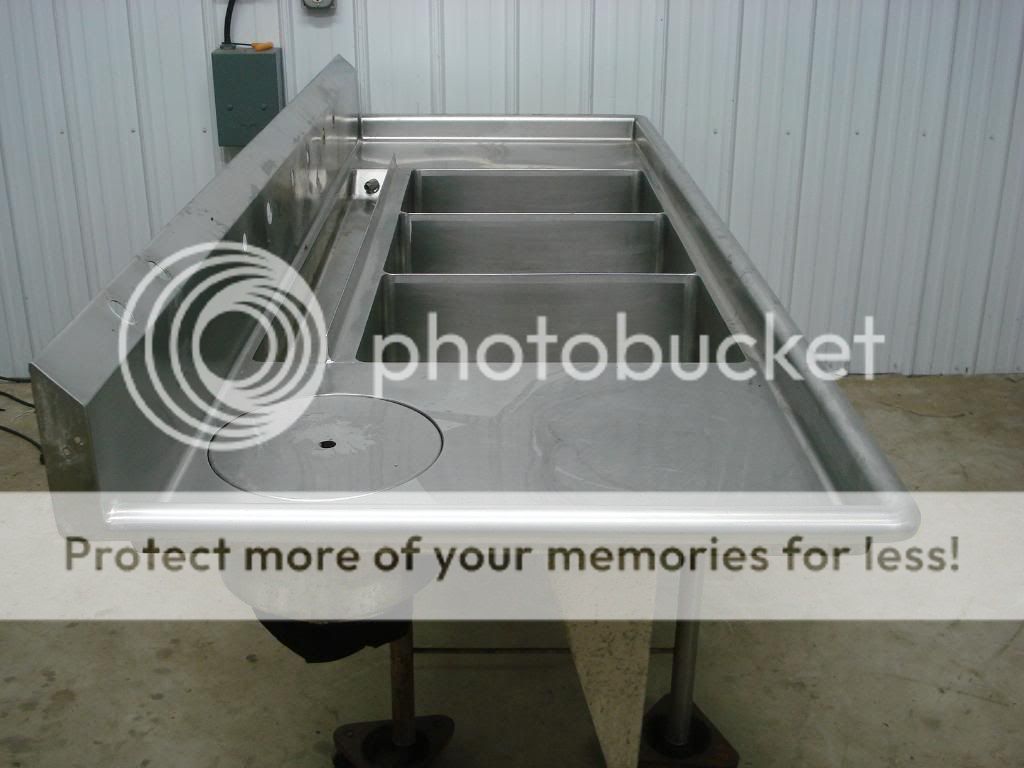 90 Heavy Duty Stainless Steel Three Compartment 3 Bowl Sink  