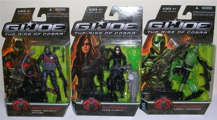 GI JOE Rise of Cobra: Nano-Viper, Night Adder and “Paris Pursuit ...